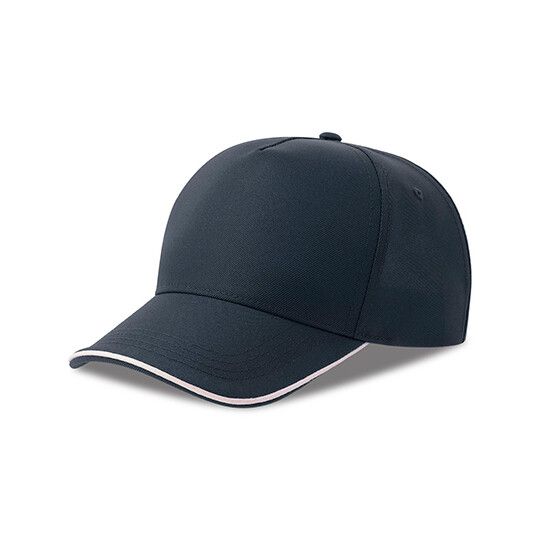 Recy Five Piping Cap - navy - white-197