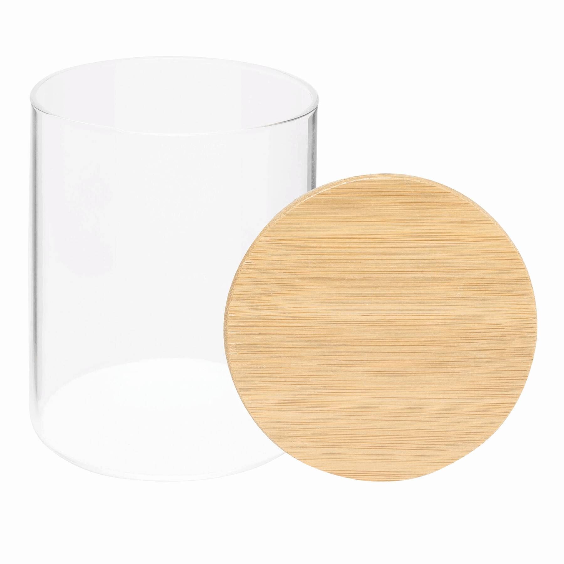Glas-Vorratsdose ECO STORAGE S, Füllmenge ca. 450 ml - braun - transparent-860