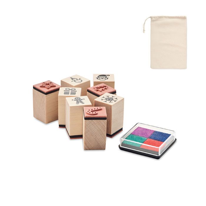 Stempel-Set Weihnachten STAMPIE - beige-508