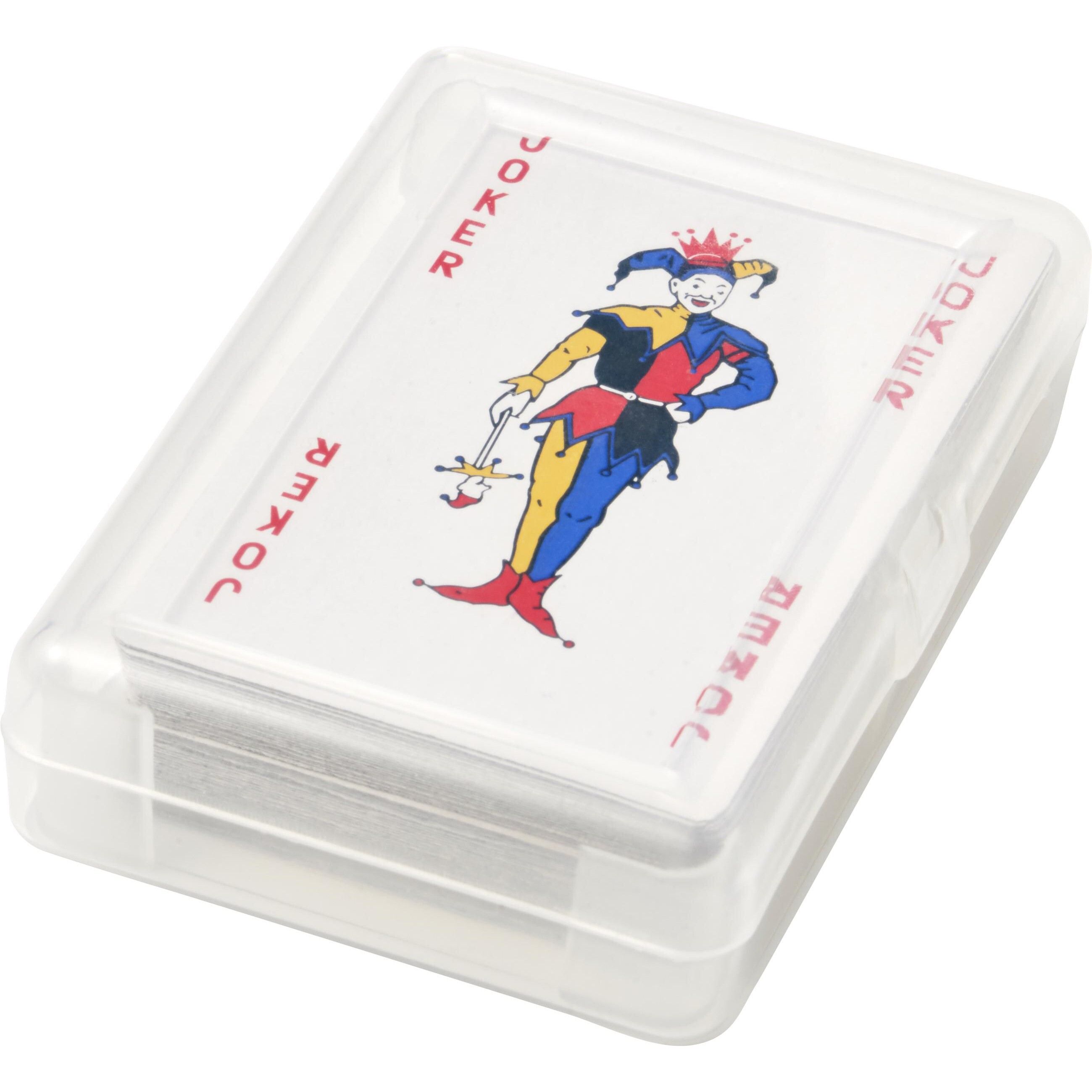 Kartenspiel in transparenter PET Box Victoria - rot-250