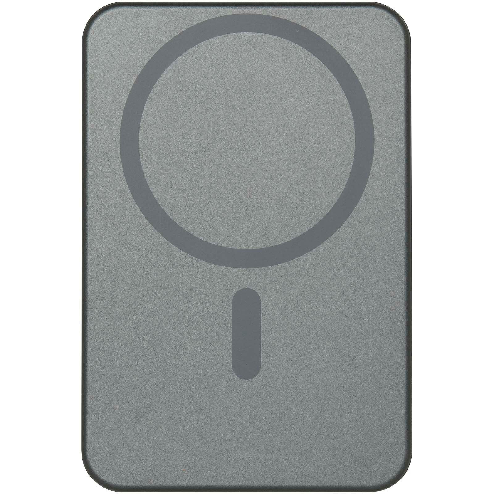 Avis 5000 mAh RCS Powerbank aus recyceltem Aluminium mit Magnetfunktion  - gun metal-782