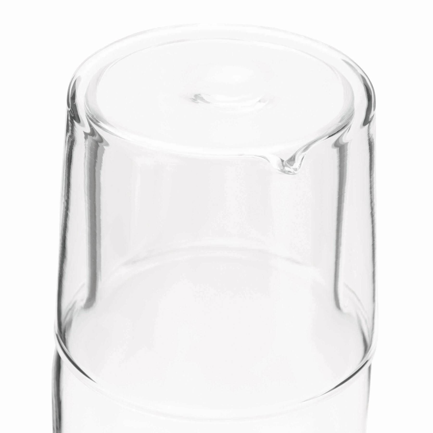 Glas-Karaffe mit Trinkglas CALMY - transparent-435