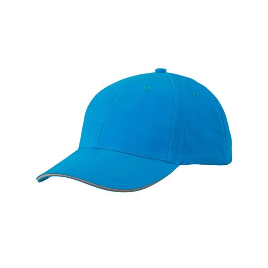 Light Brushed Sandwich Cap - turquoise - beige-947
