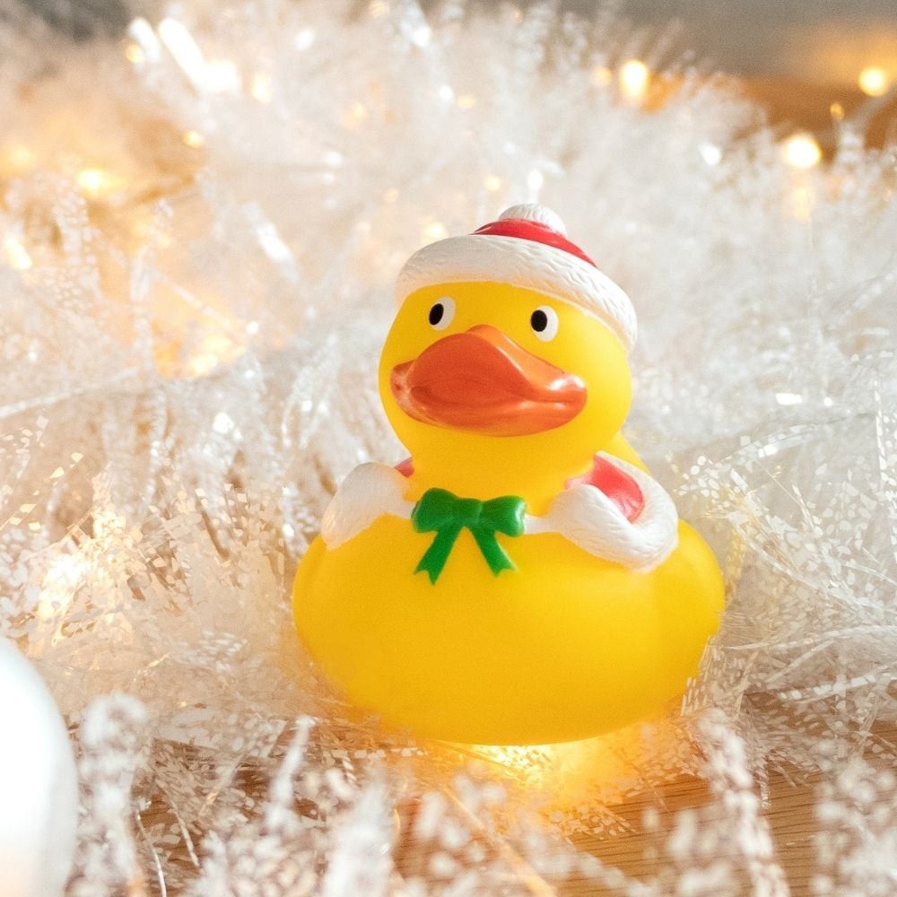 Quietsche-Ente Weihnachten klein - bunt-550