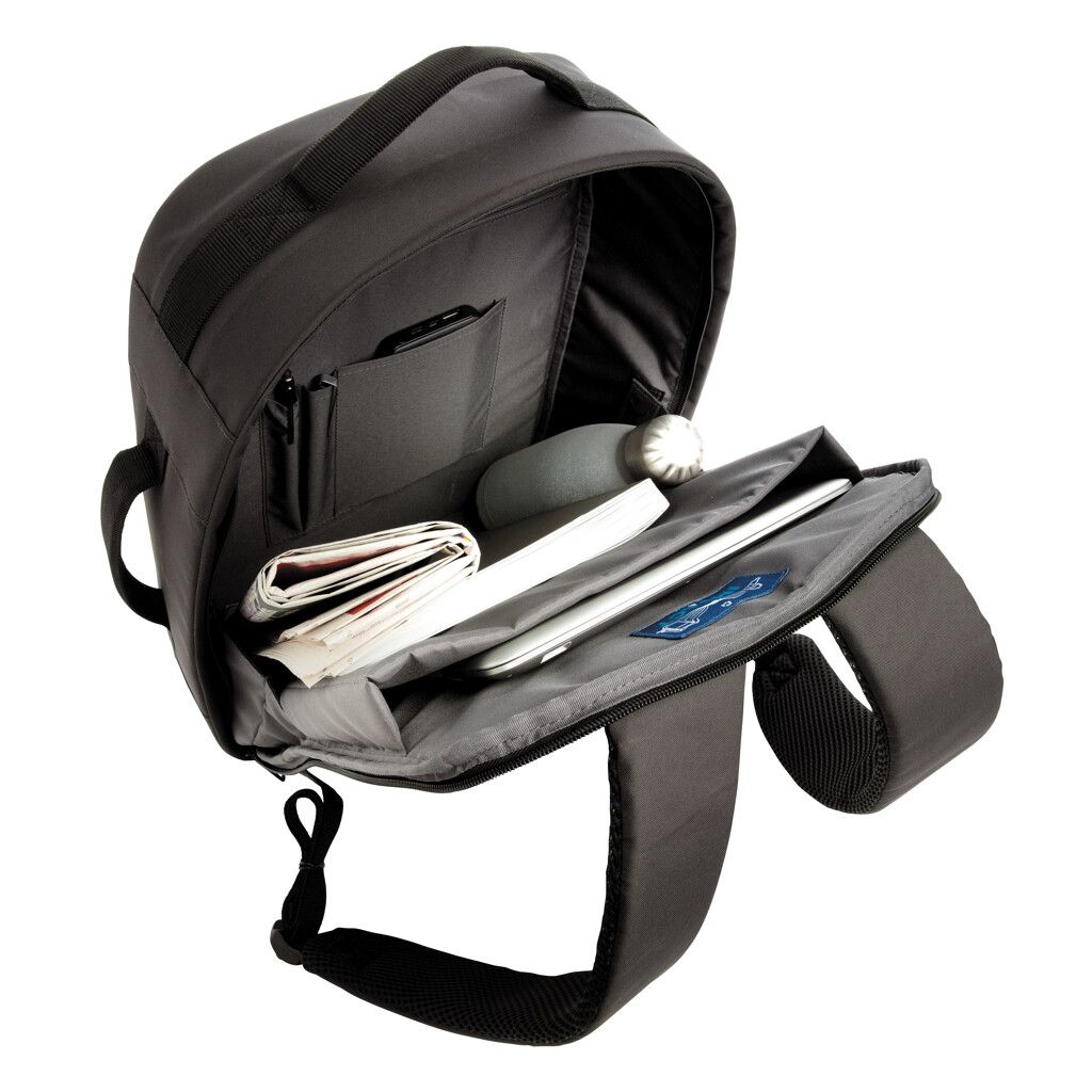 Impact AWARE™ RPET Anti-Diebstahl 15,6" Laptop-Rucksack - schwarz-738