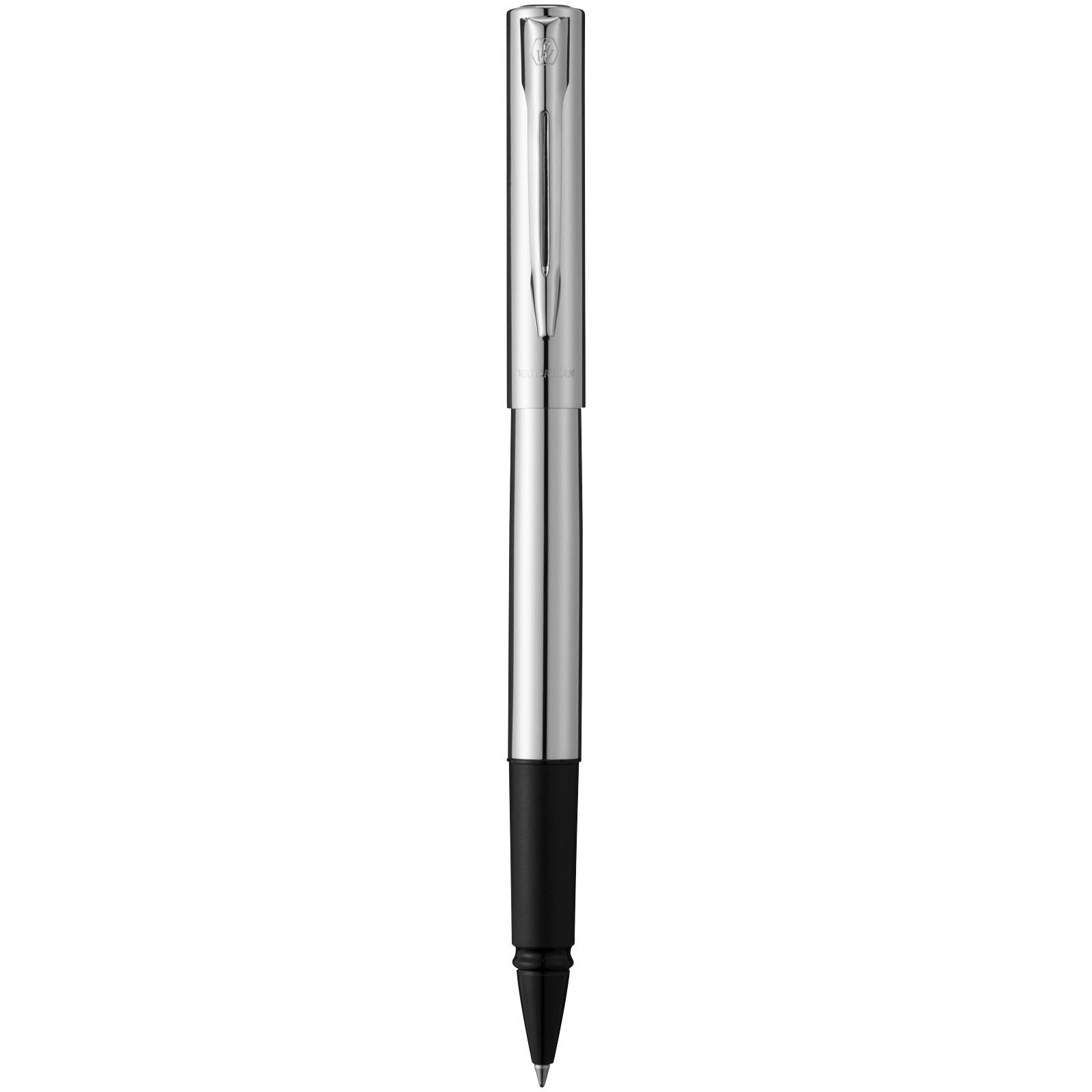 Waterman Graduate Tintenroller (schwarze Mine) - chrom-35