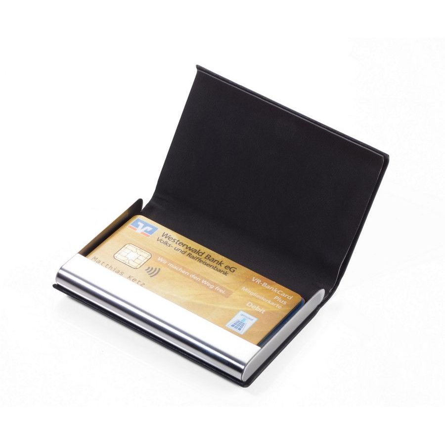 Troika Kreditkartenetui MARBLE SAFE - schwarz-206
