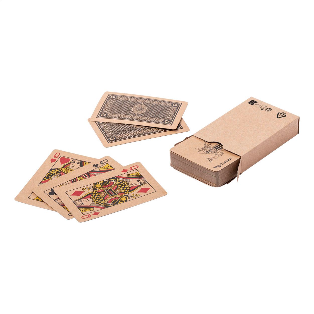 Pacca Spielkarten aus Recyclingpapier - natur-509