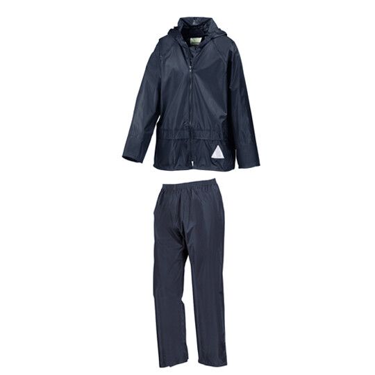 Junior Waterproof Jacket & Trouser Set - navy-211
