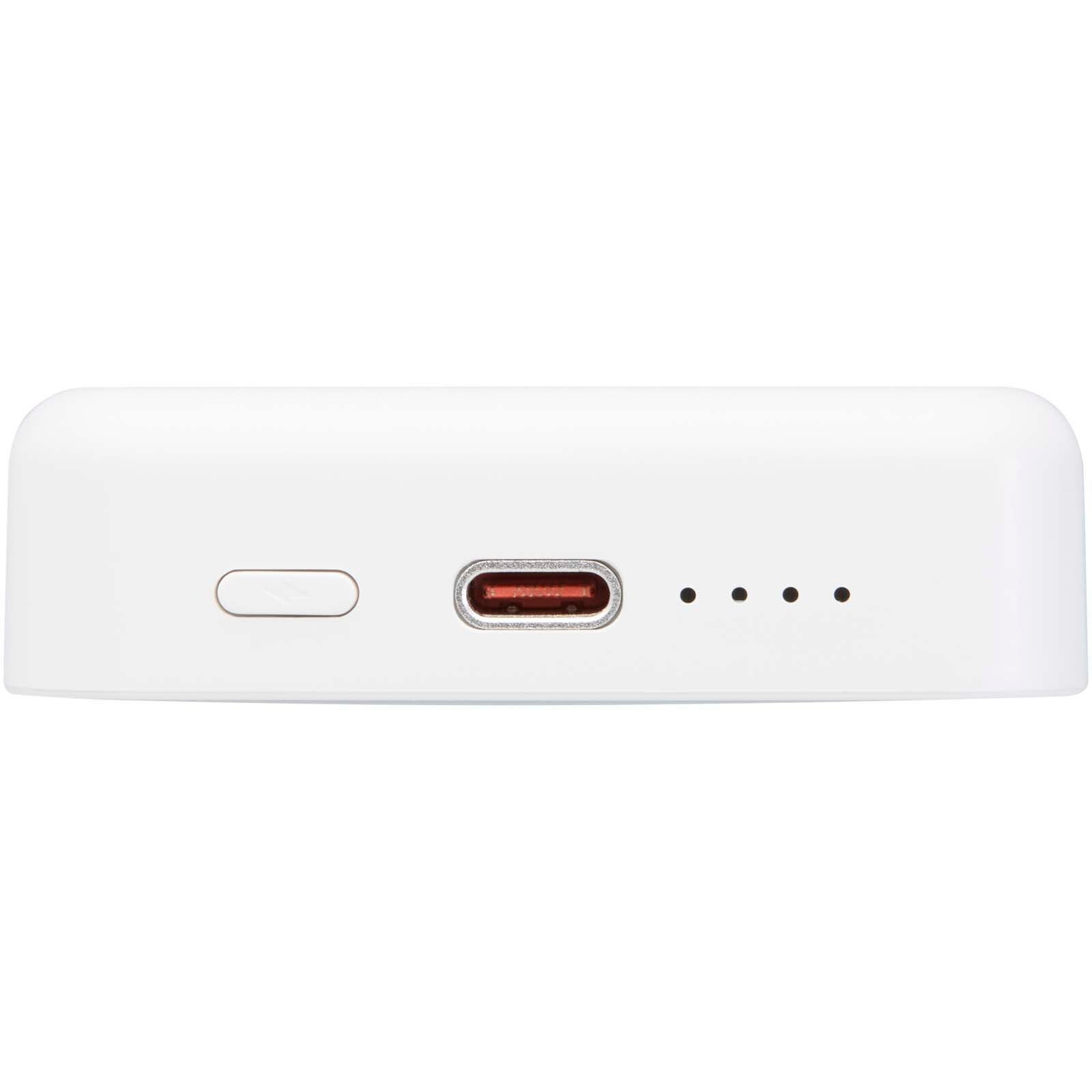 Acrab 15 W 10.000 mAh magnetische kabellose Powerbank mit 20 W PD aus recyceltem Kunststoff - weiss-780