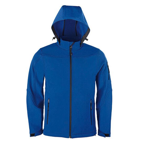 Men´s Hooded Soft-Shell Jacket - royal blue-498