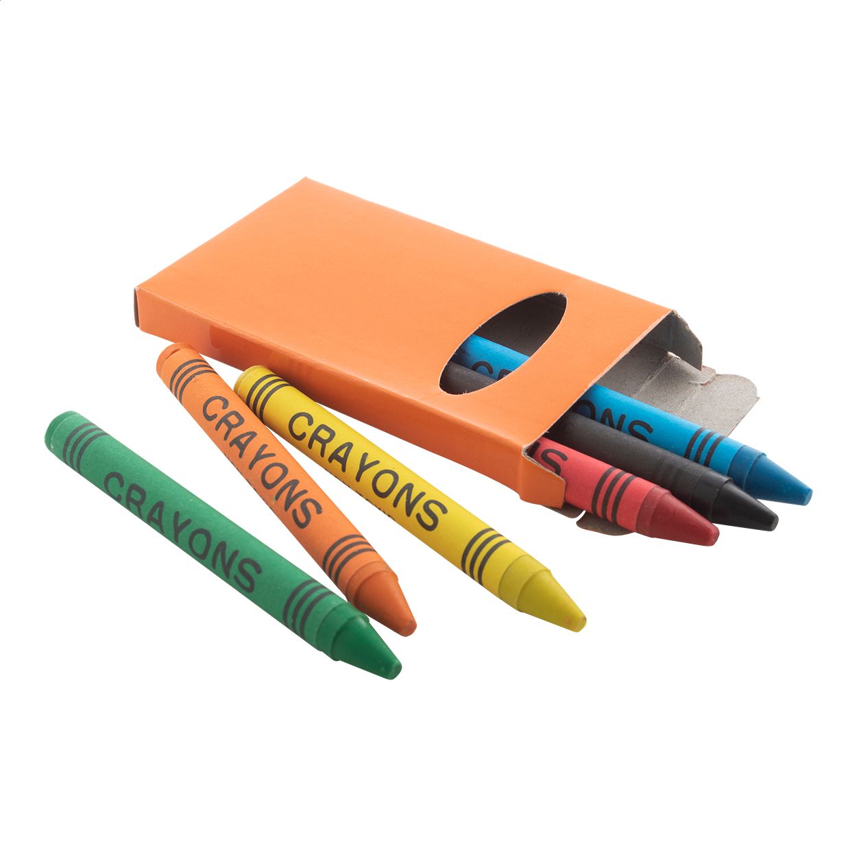 6-tlg. Wachsmalstifte-Set Tune - orange-533