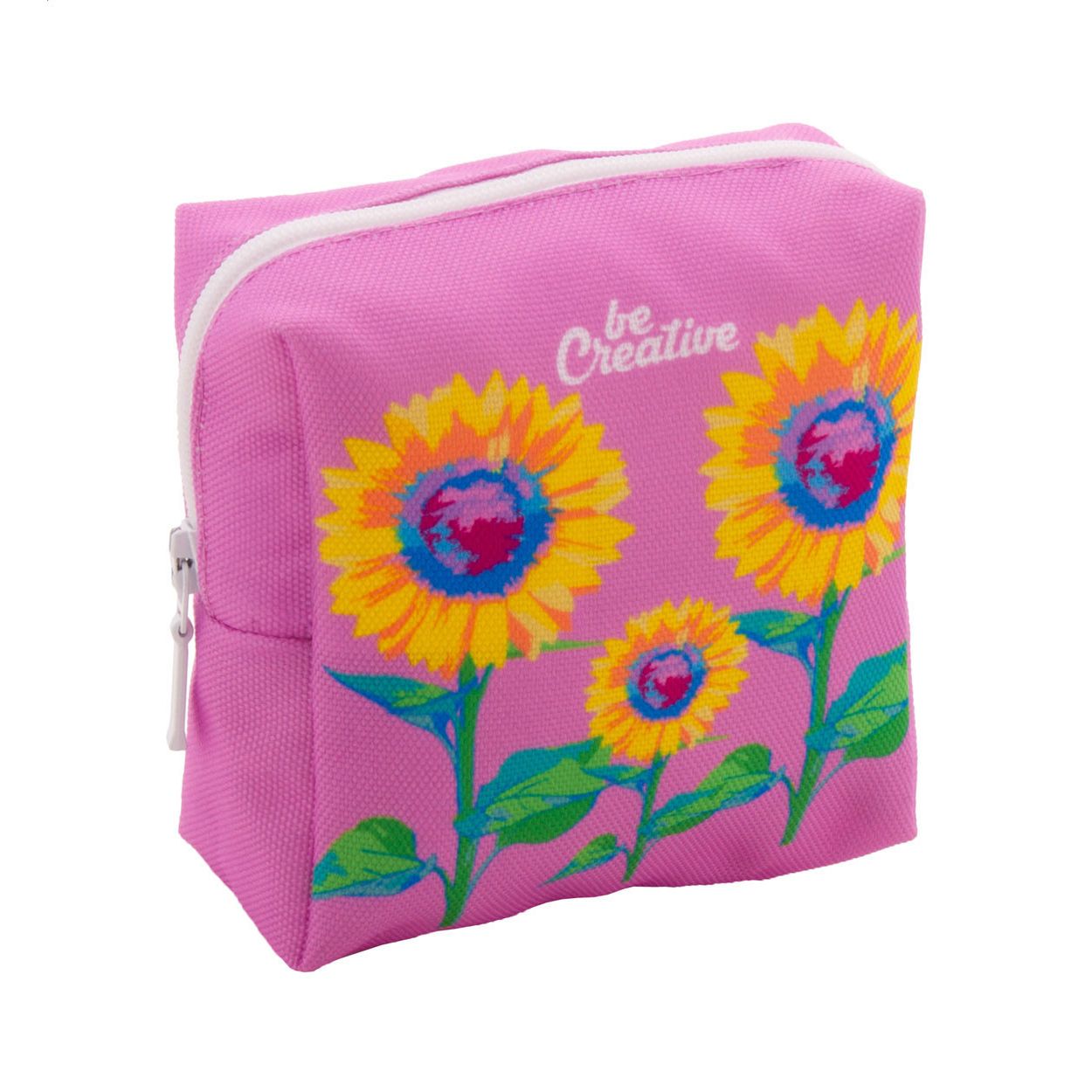Individuelle Kosmetiktasche CreaBeauty Square S - weiß-776