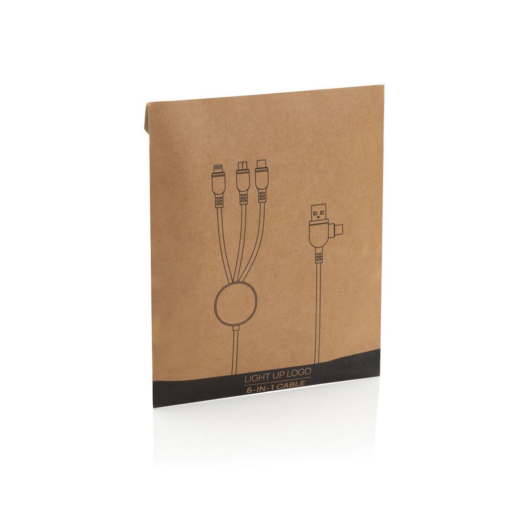Light-Up Logo 6-in-1 Kabel - schwarz-767