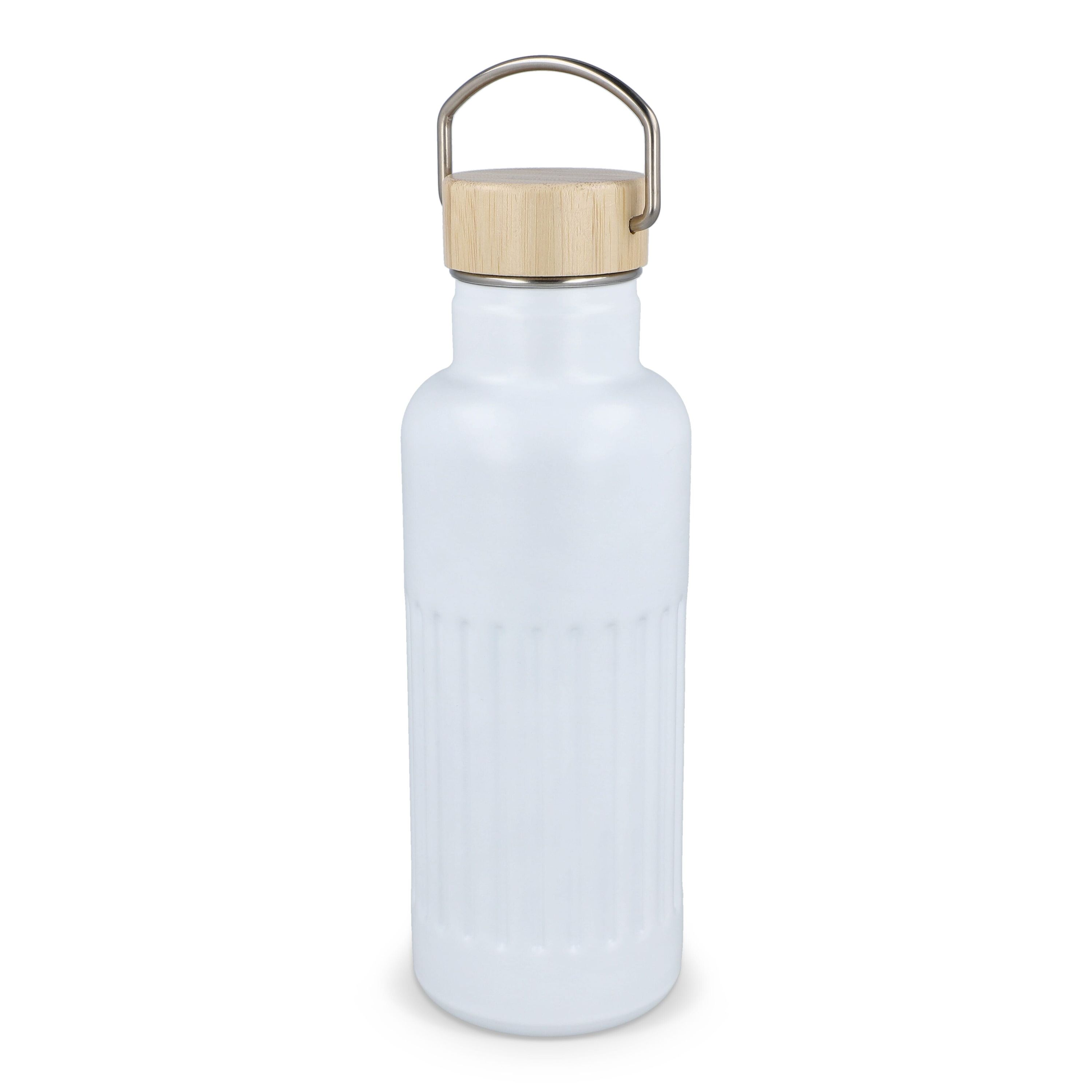 Recycelte Edelstahl-Isolierflasche 500 ml - weiss-956