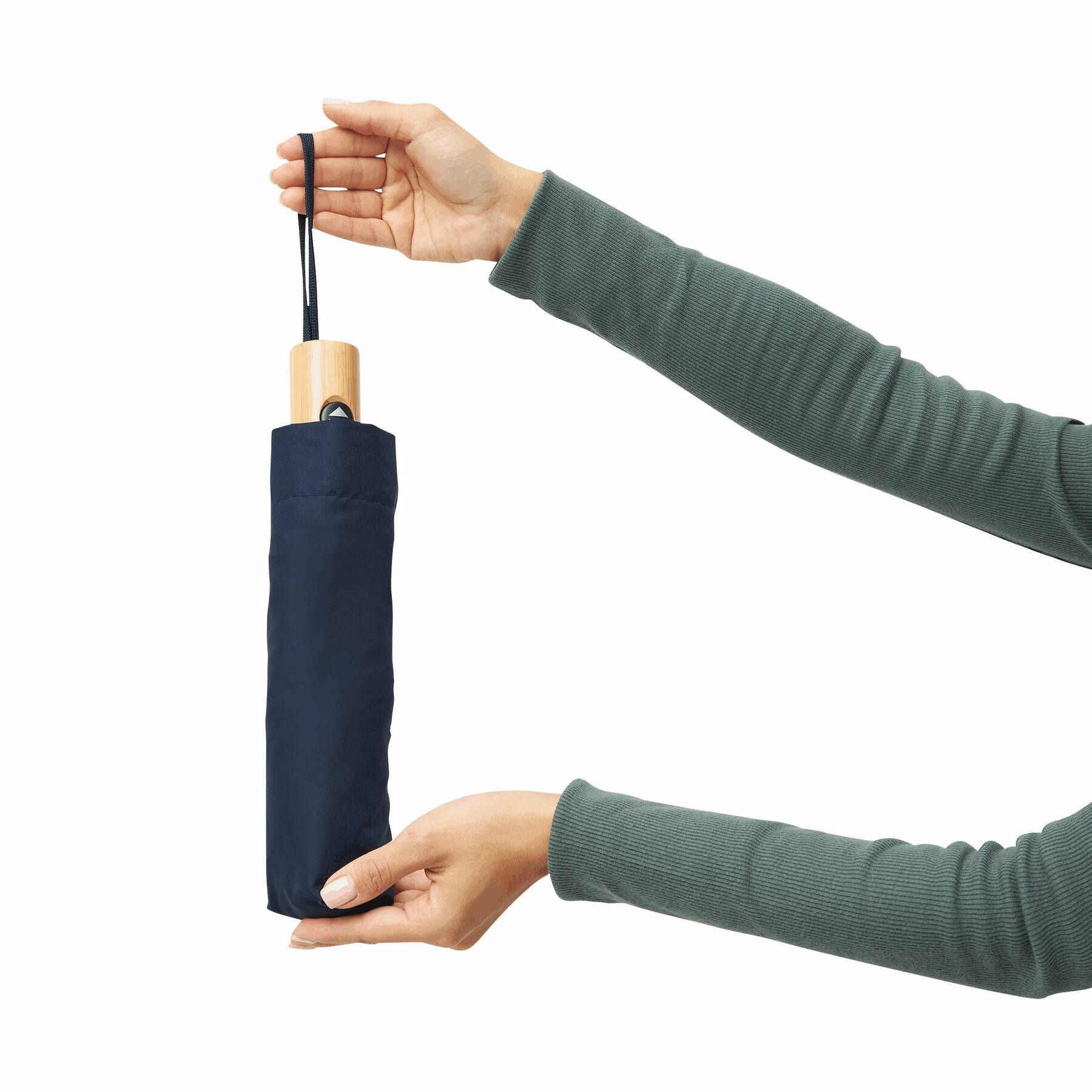 Vollautomatischer Windproof-Taschenschirm CALYPSO - marineblau-988