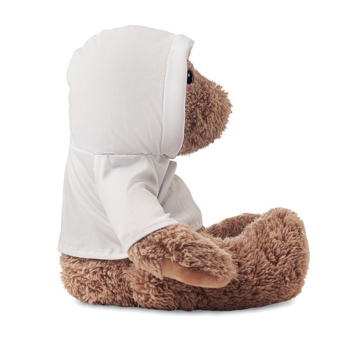 Plüsch-Bär mit Hoody JOHN - weiß-690