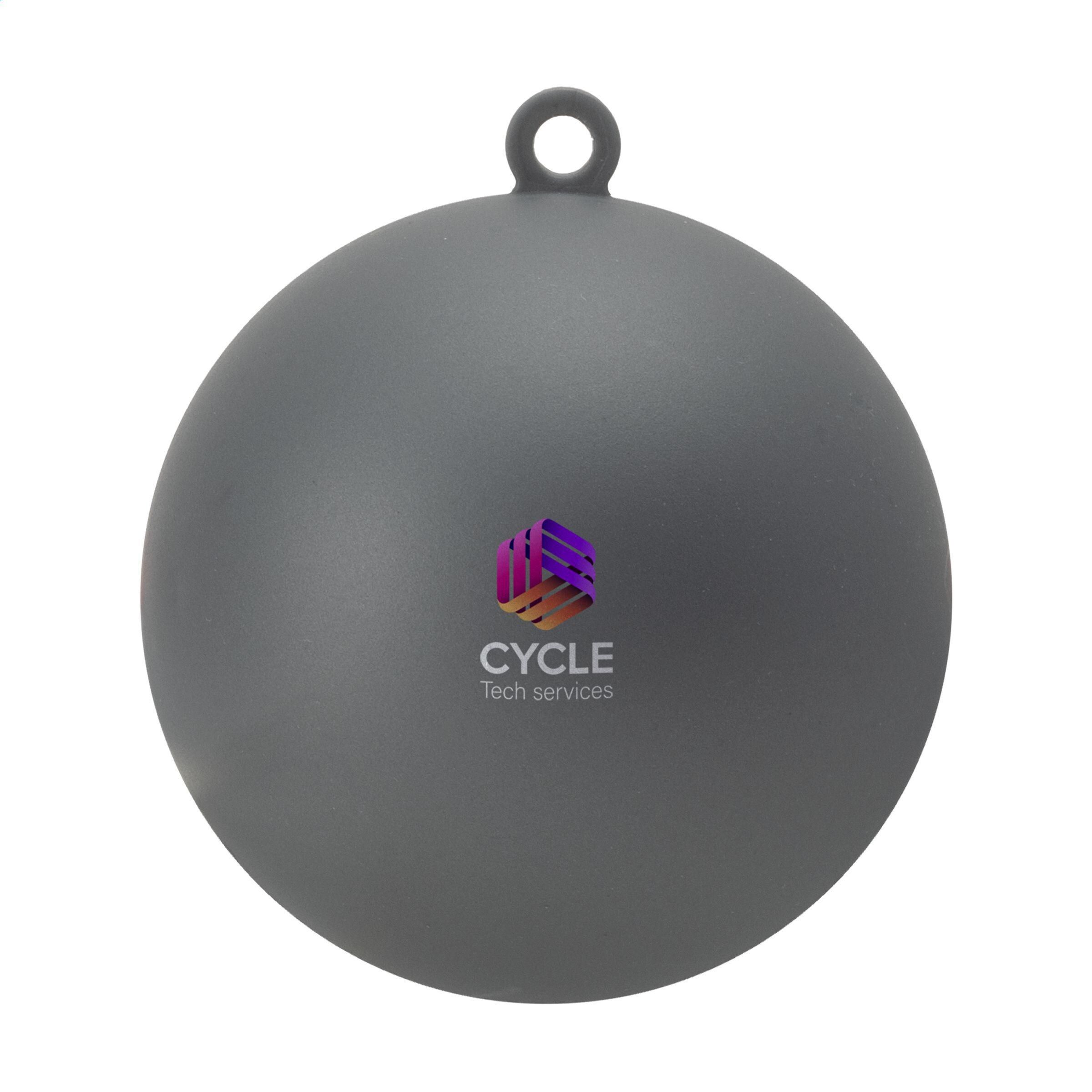 Weihnachtskugel Ø7cm Recycled PP Box - Made in Europe - silber-799