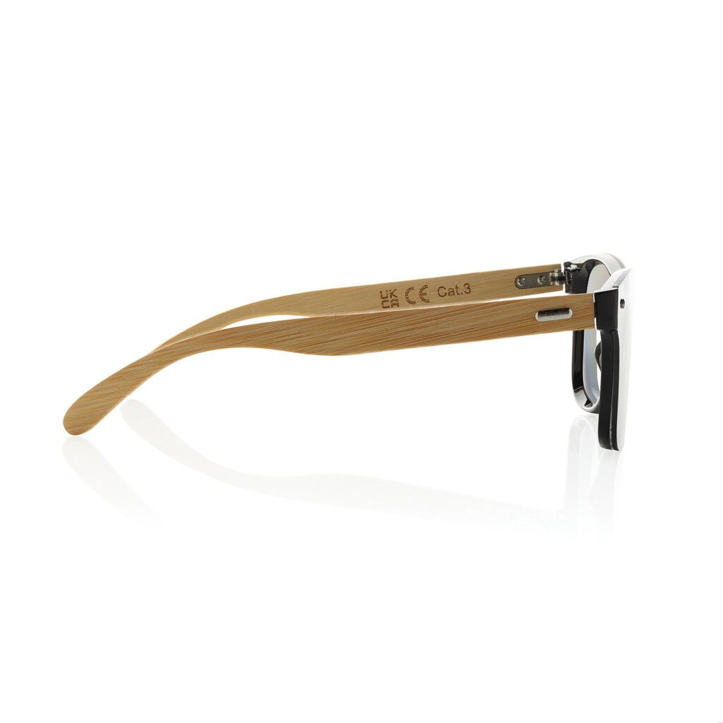 Prism Sonnenbrille aus RCS rec. Kunststoff mit Bambusbügeln - braun-458