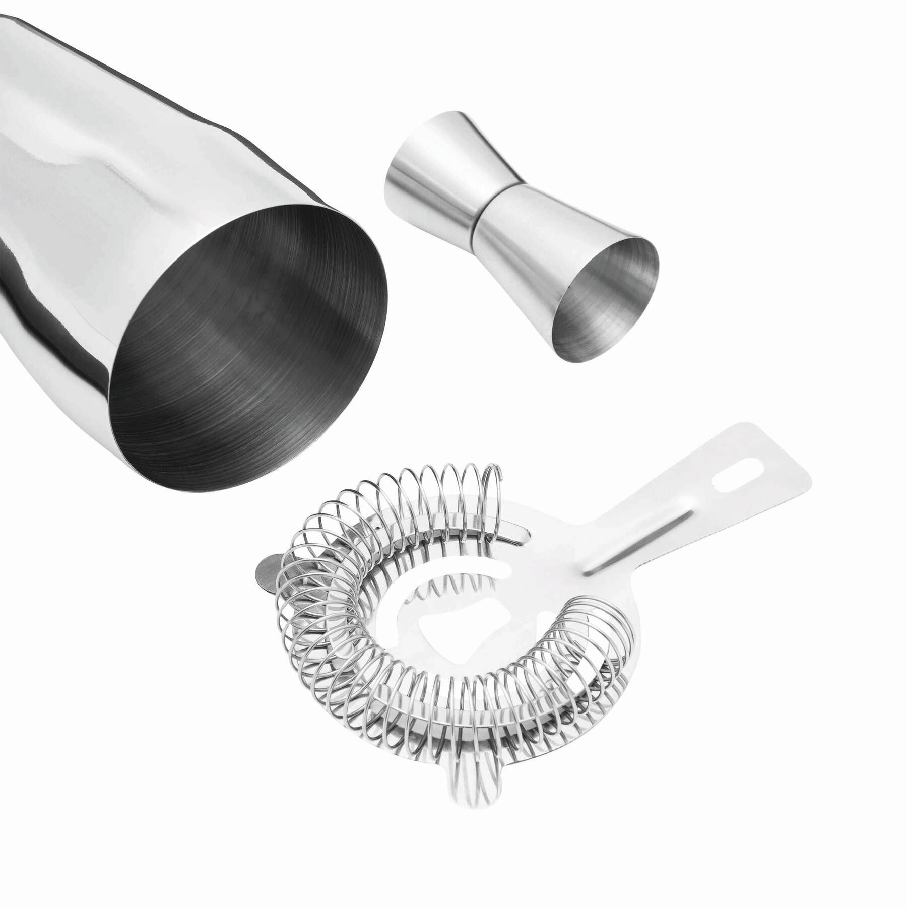 Edelstahl-Cocktailshaker-Set BARKEEPER - silber-231
