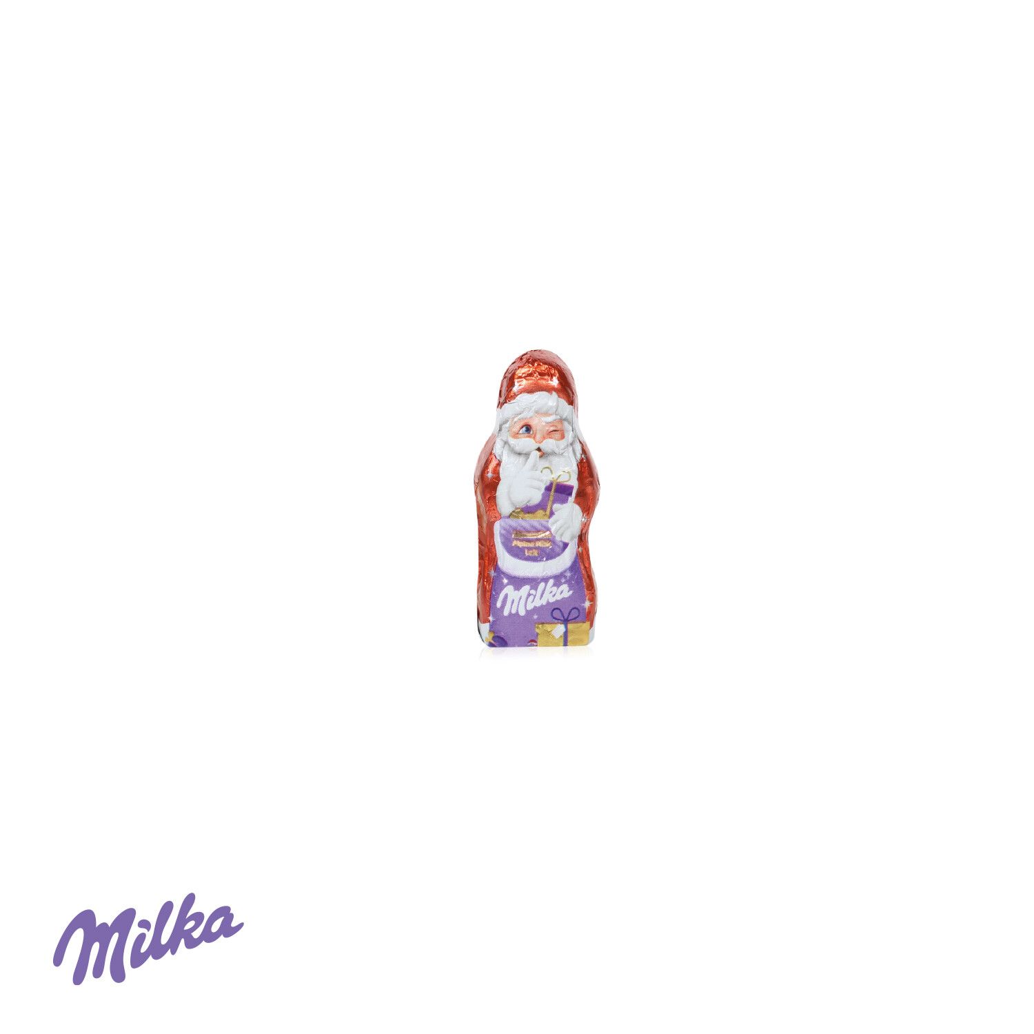 Werbe-Klappkarte mit Weihnachtsmann von Milka-844