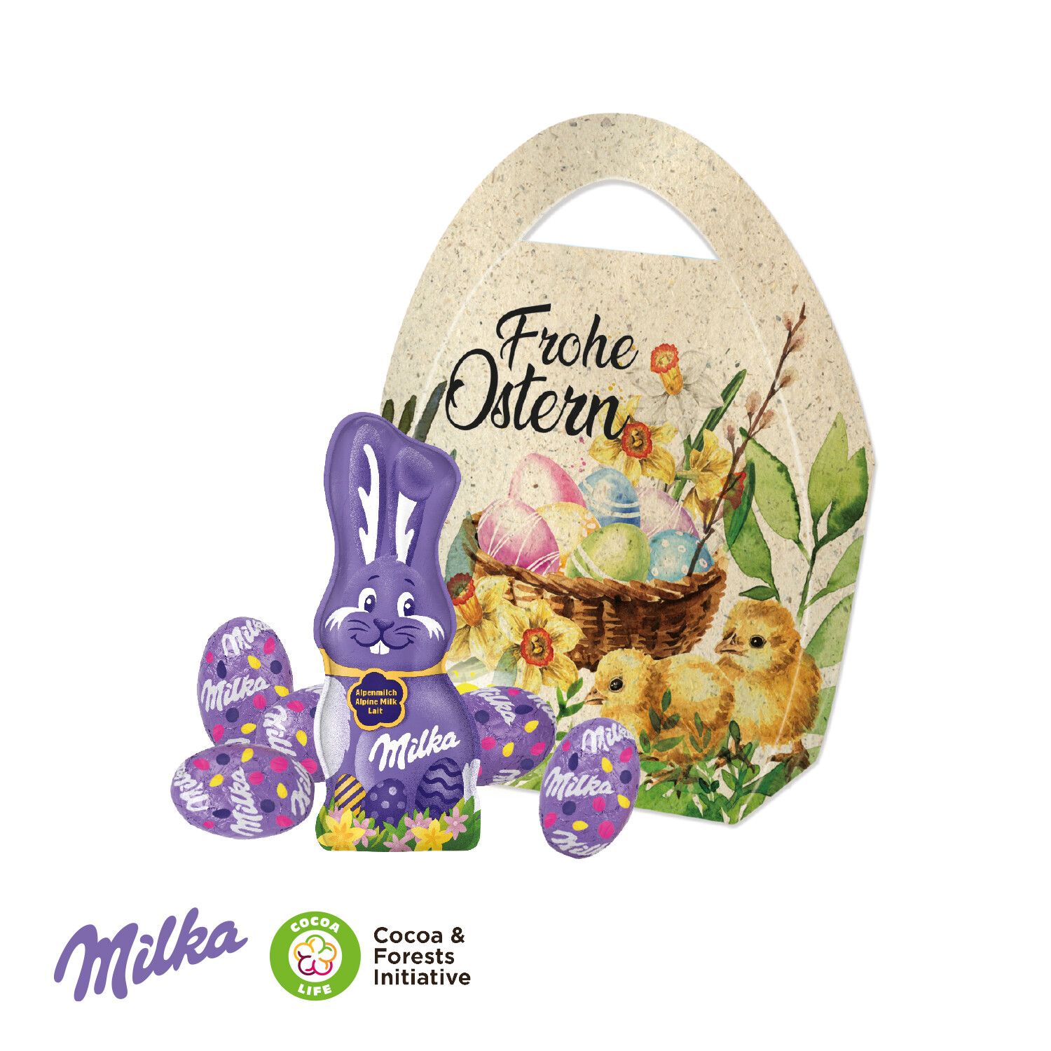 Premium Osterei mit Feiner Schokolade Milka Schokoladenmischung-426