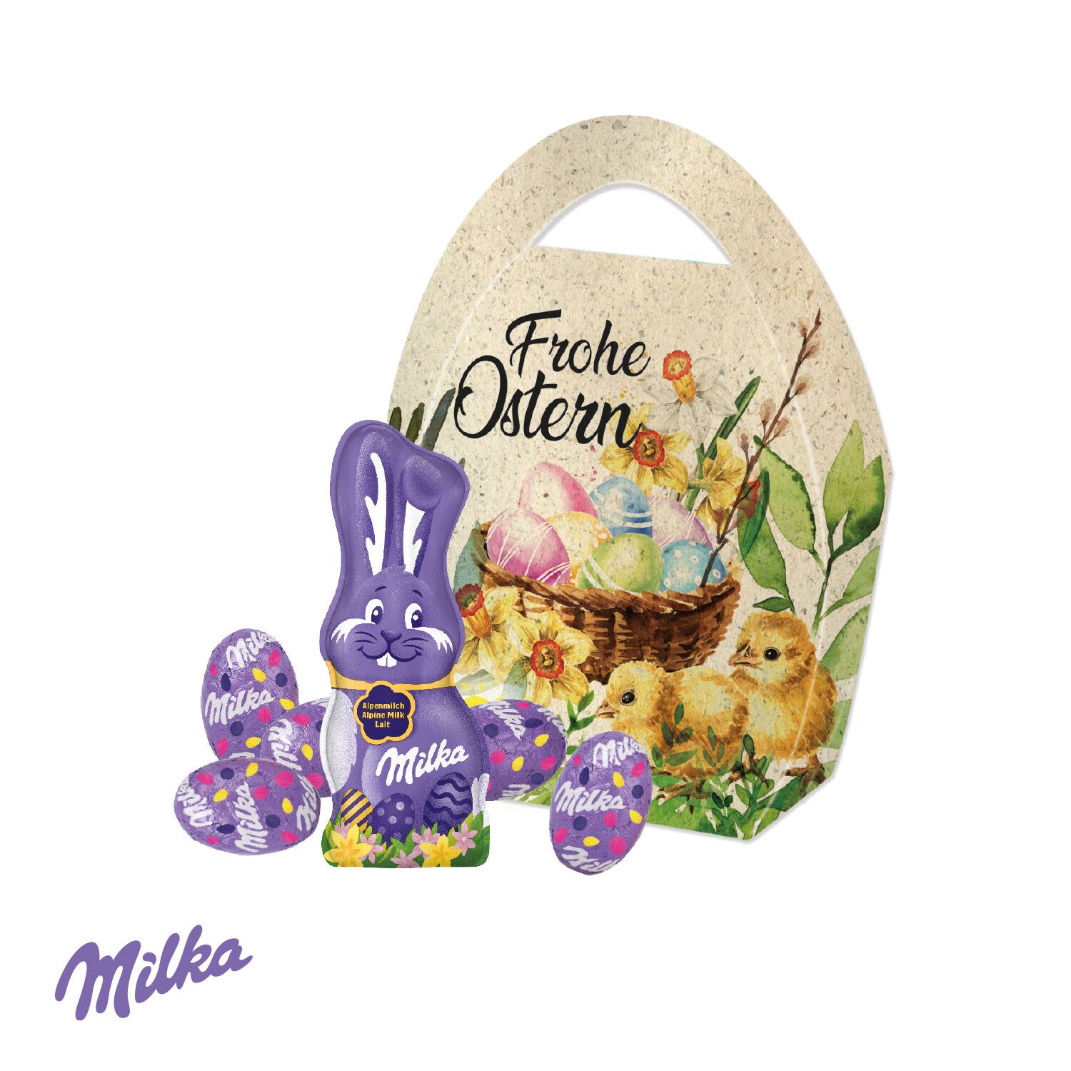 Premium Osterei mit Feiner Schokolade Milka Schokoladenmischung-426