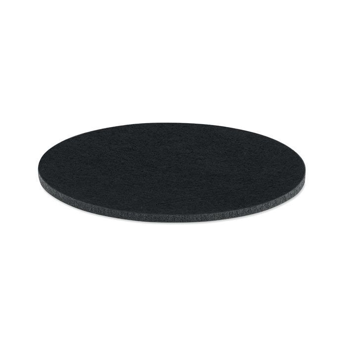Runder Untersetzer RPET FELTSTER - schwarz-794