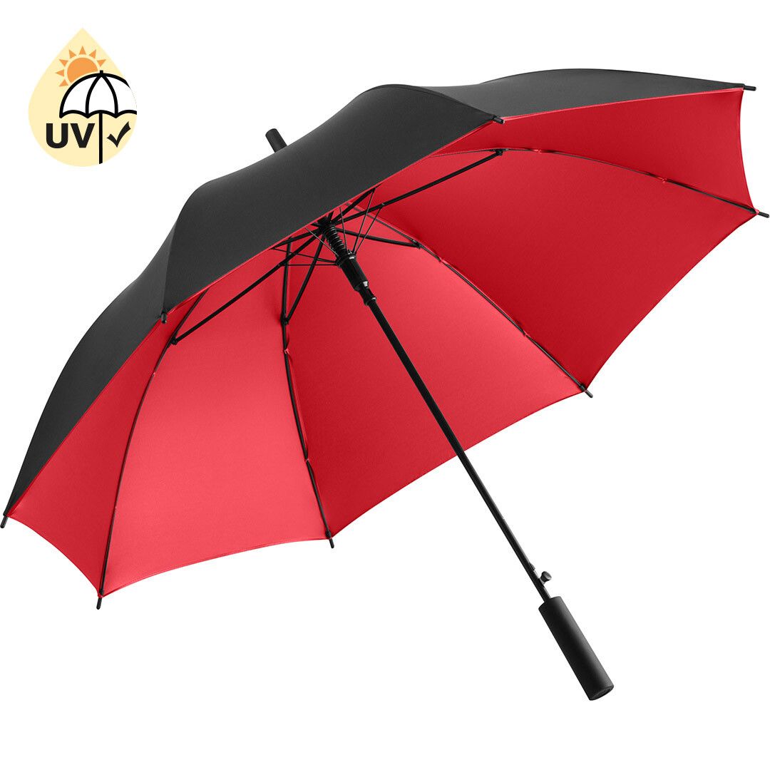 AC-Stockschirm FARE® Doubleface Ø105 cm - schwarz - rot-55