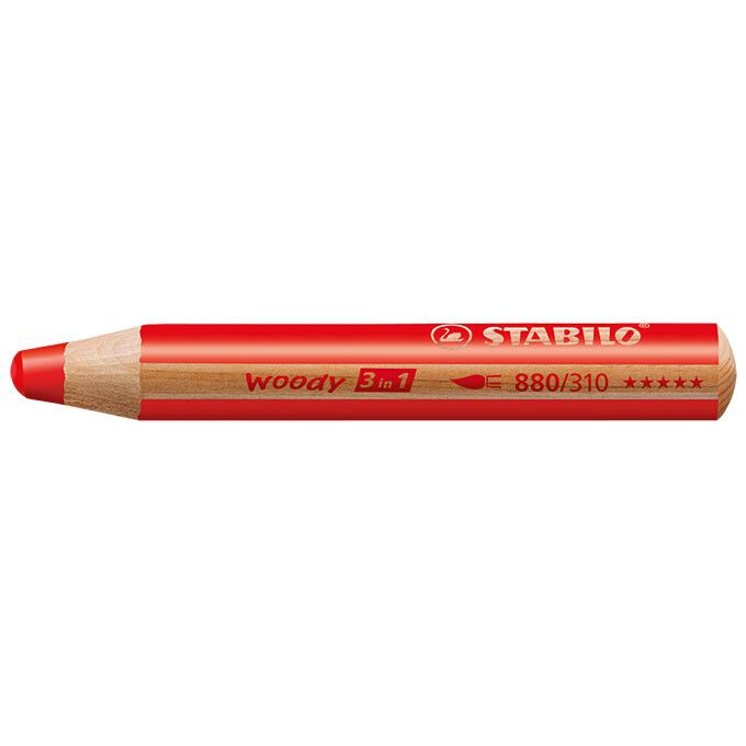 STABILO woody 3 in 1 Farbstift - karminrot-7