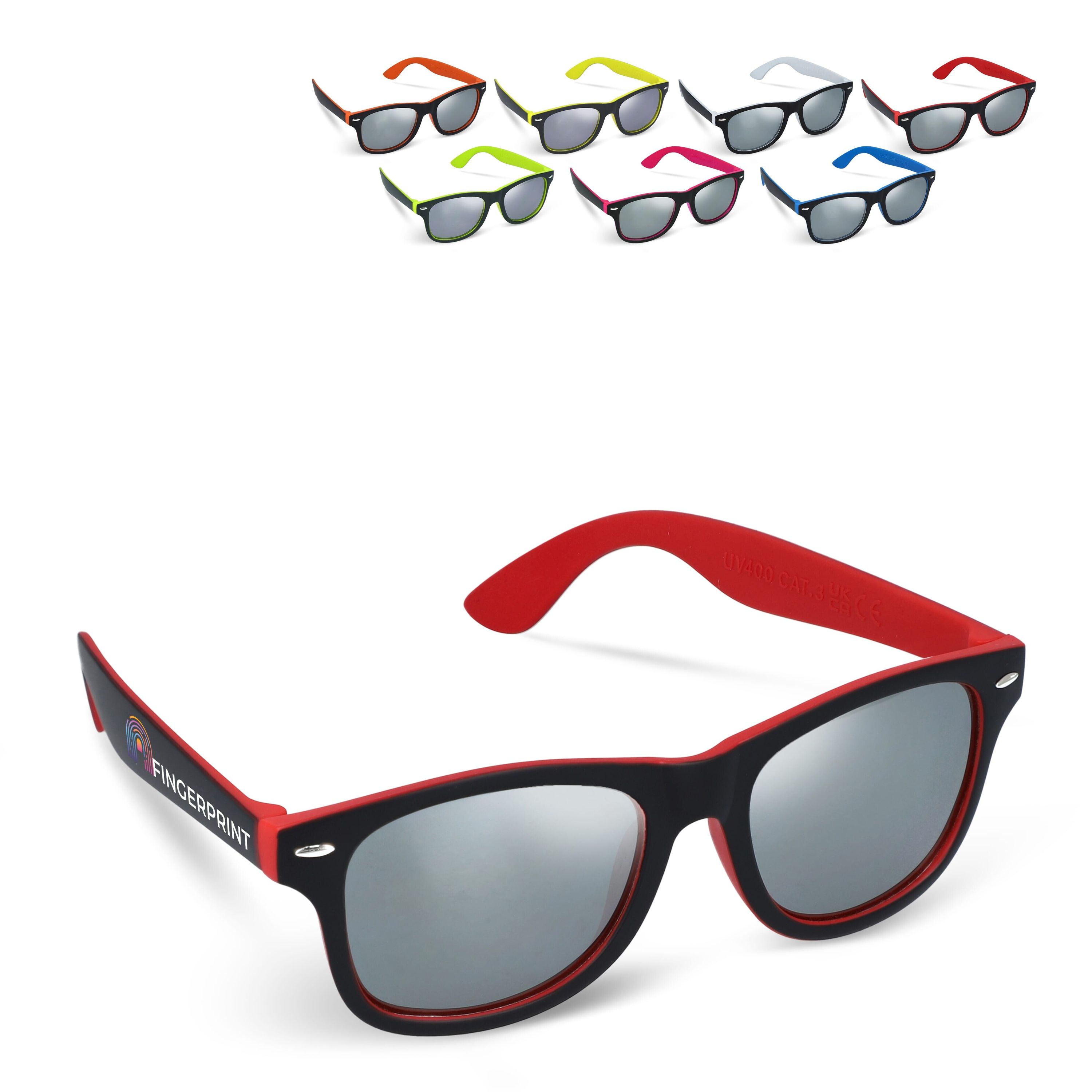 Sonnenbrille Tate Spiegel Glas UV400 - hellblau-896