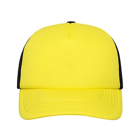 5-Panel Polyester Mesh Cap - sun yellow - black-69