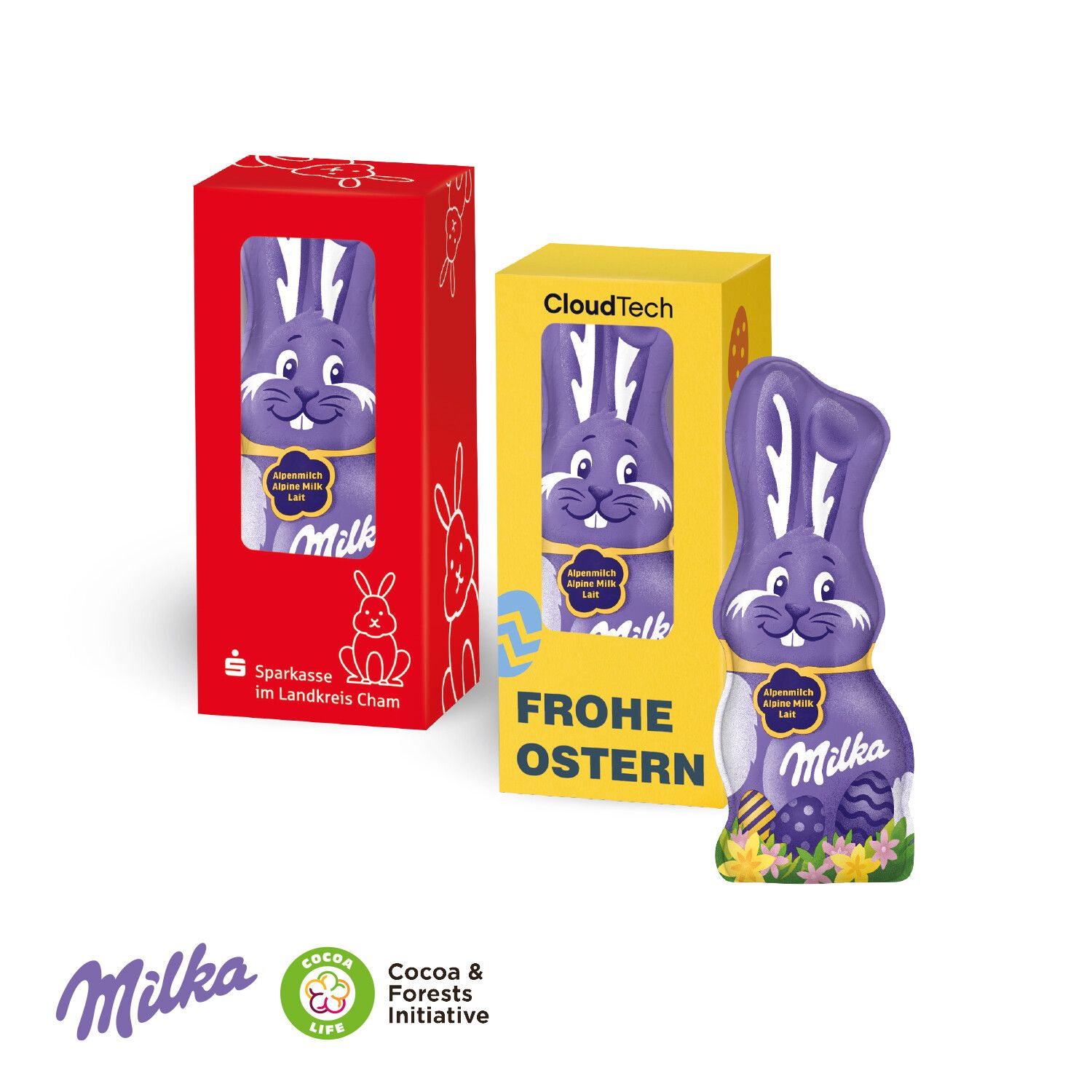 Milka Schmunzelhase in der Werbebox 15g-681