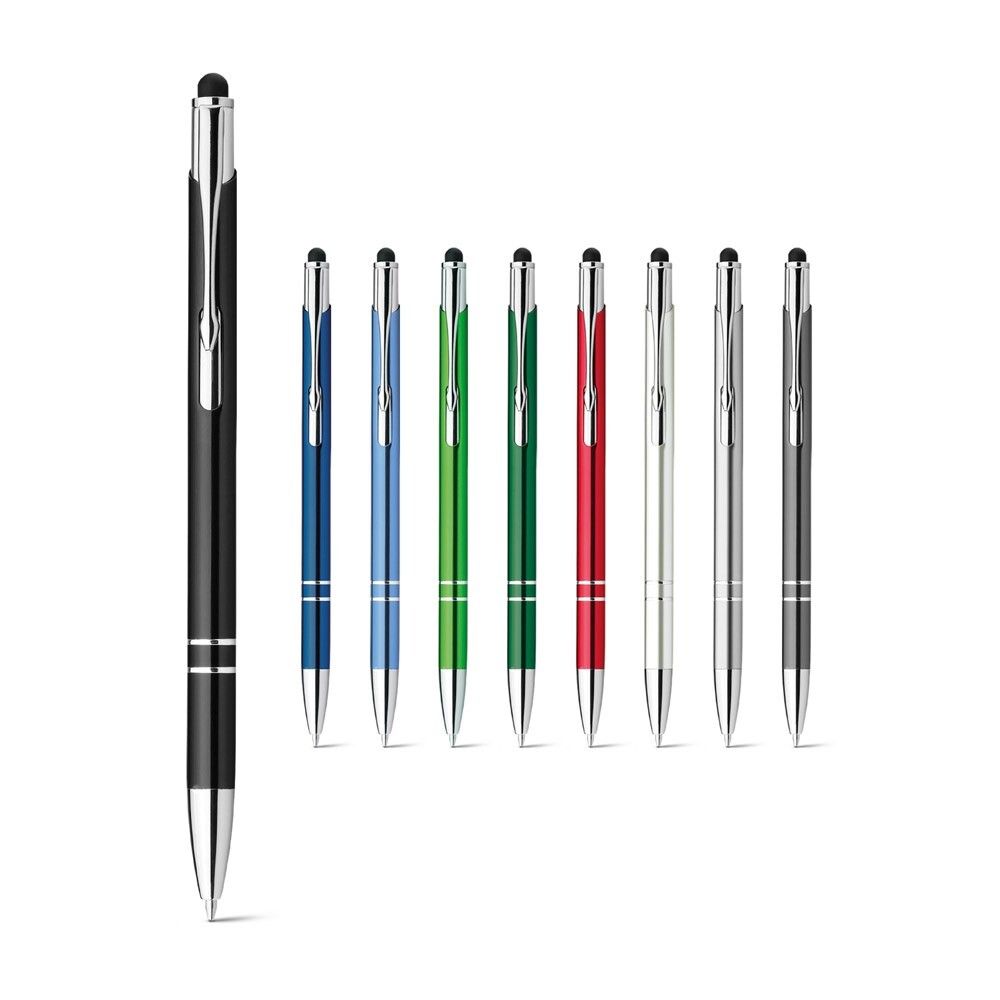 GALBA Aluminium-Kugelschreiber mit Touch Tip und Clip - rot-825