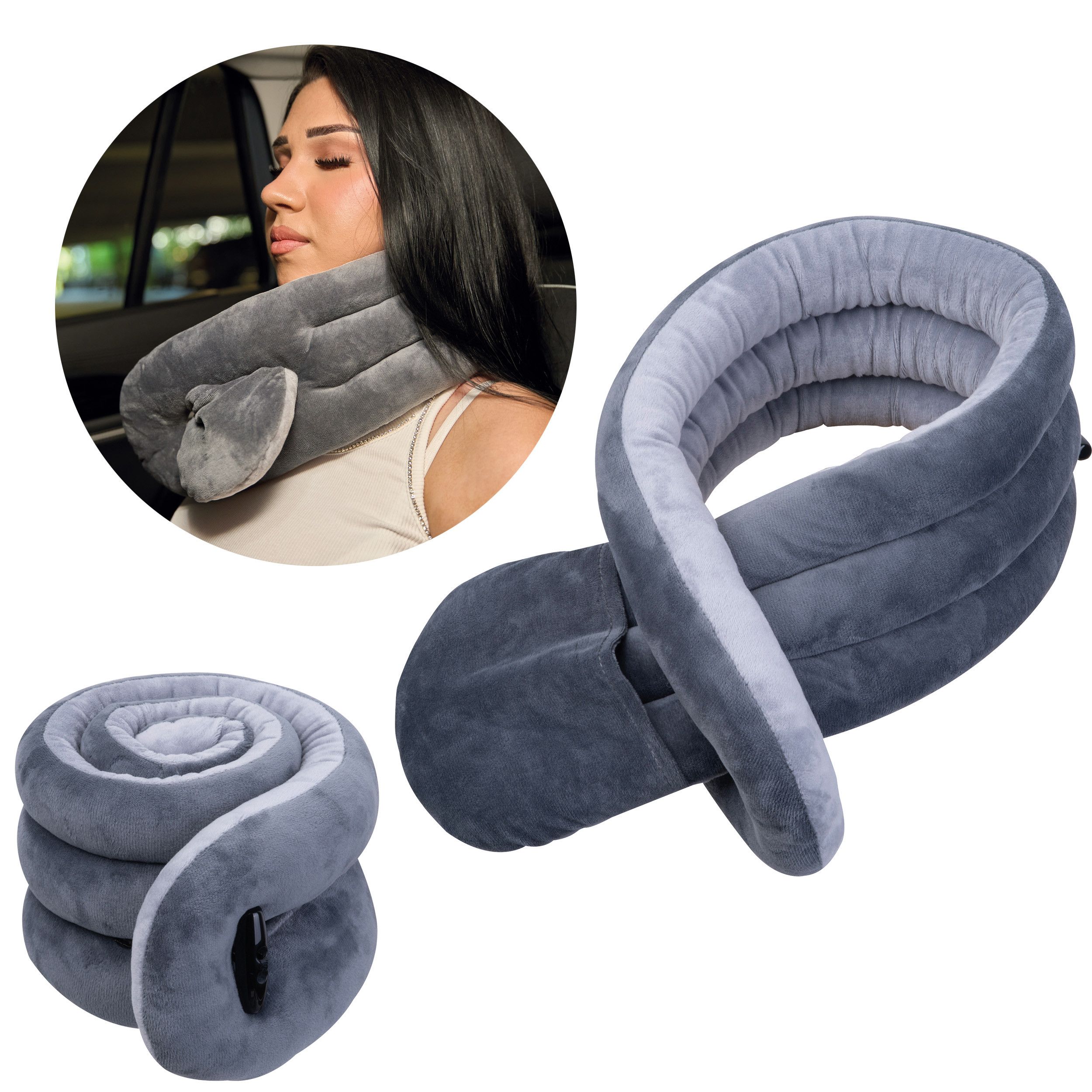 Nackenrolle Boulder - anthrazit-77