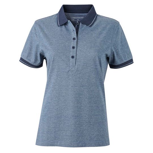 Ladies´ Heather Polo - green melange - dark green-285