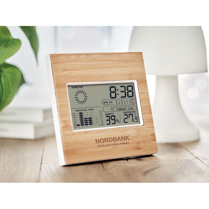 Wetterstation Bambus TURKU - holz-971