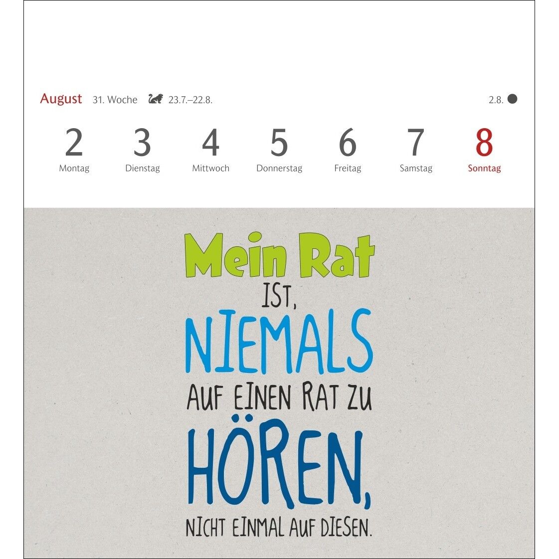 Typo-Sprüche-Kalender Postkartenkalender-15