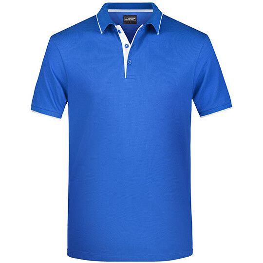 Men´s Polo Stripe - royal - white-999