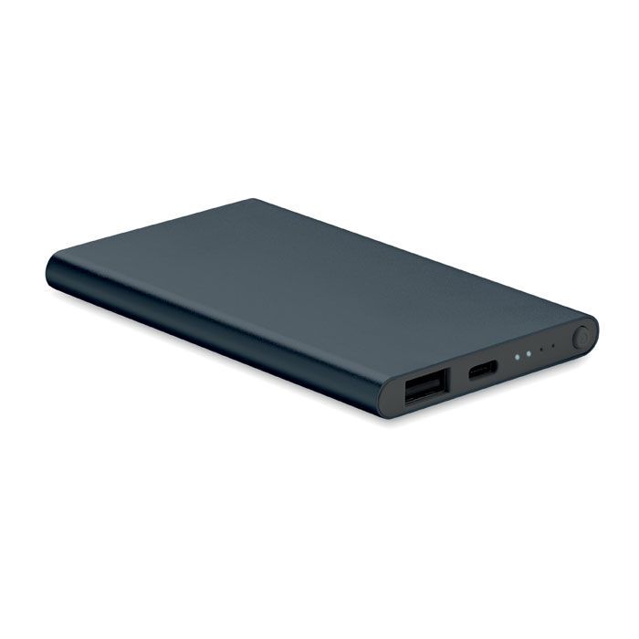 4000mAh Powerbank Typ C POWERFLAT C - marineblau-126