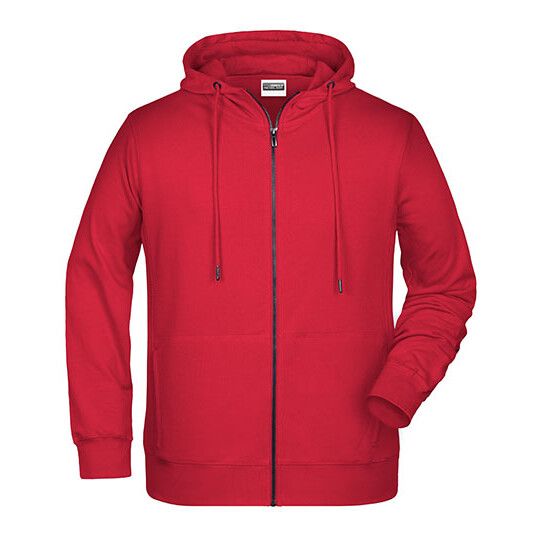 Men´s Zip-Hoody - red-293