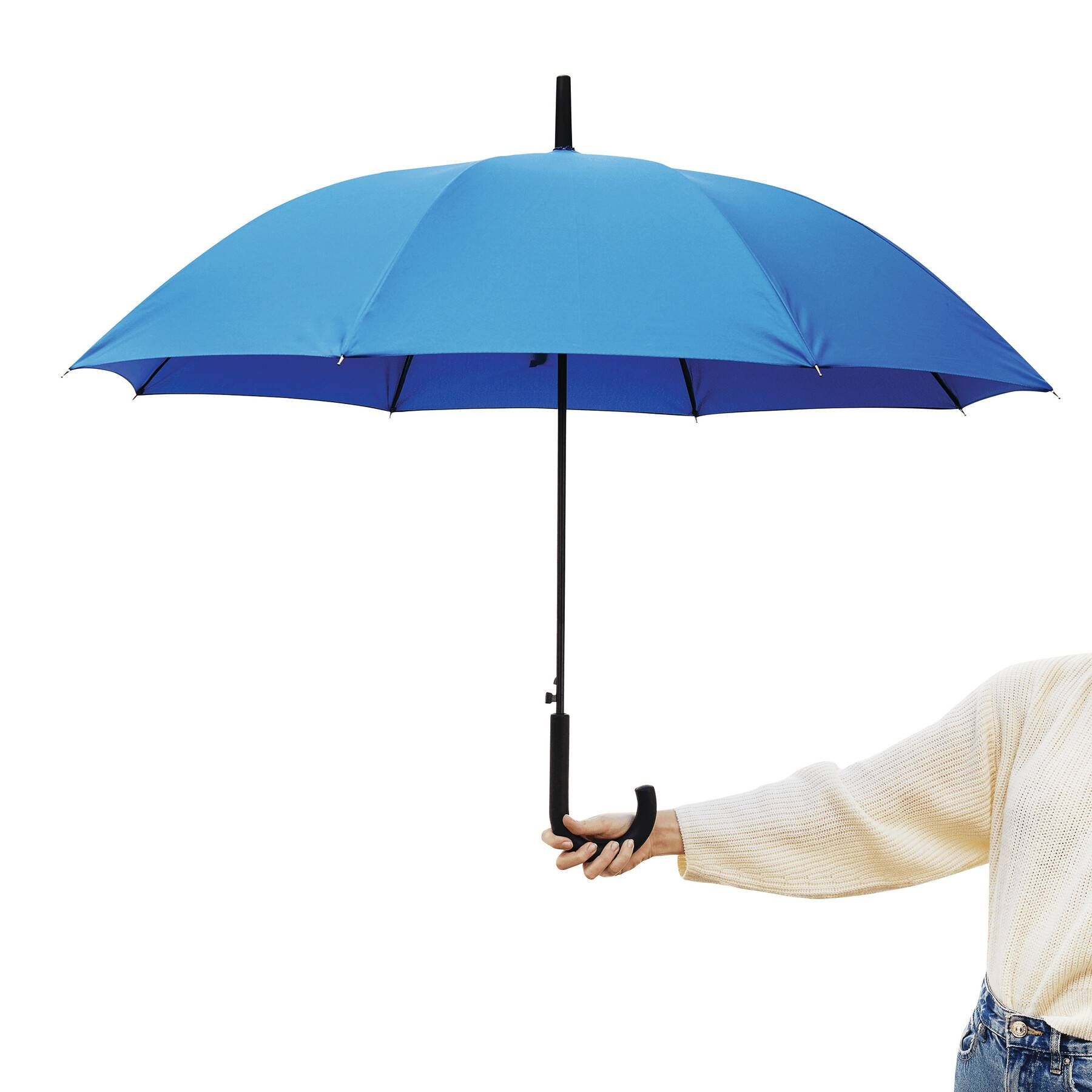 Windproof-Stockschirm WIND - blau-693