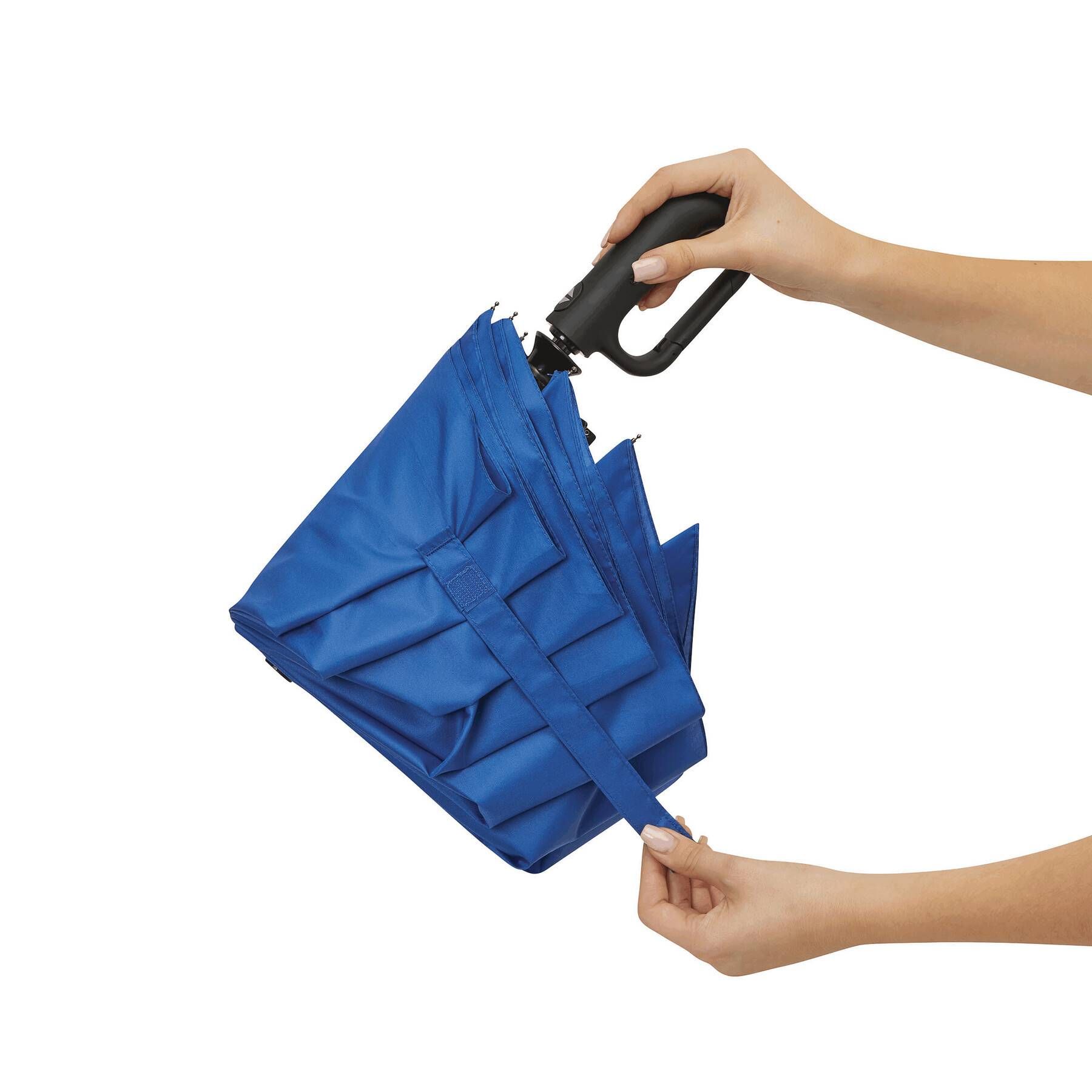 Vollautomatischer Windproof-Taschenschirm SCIROCCO - blau-868