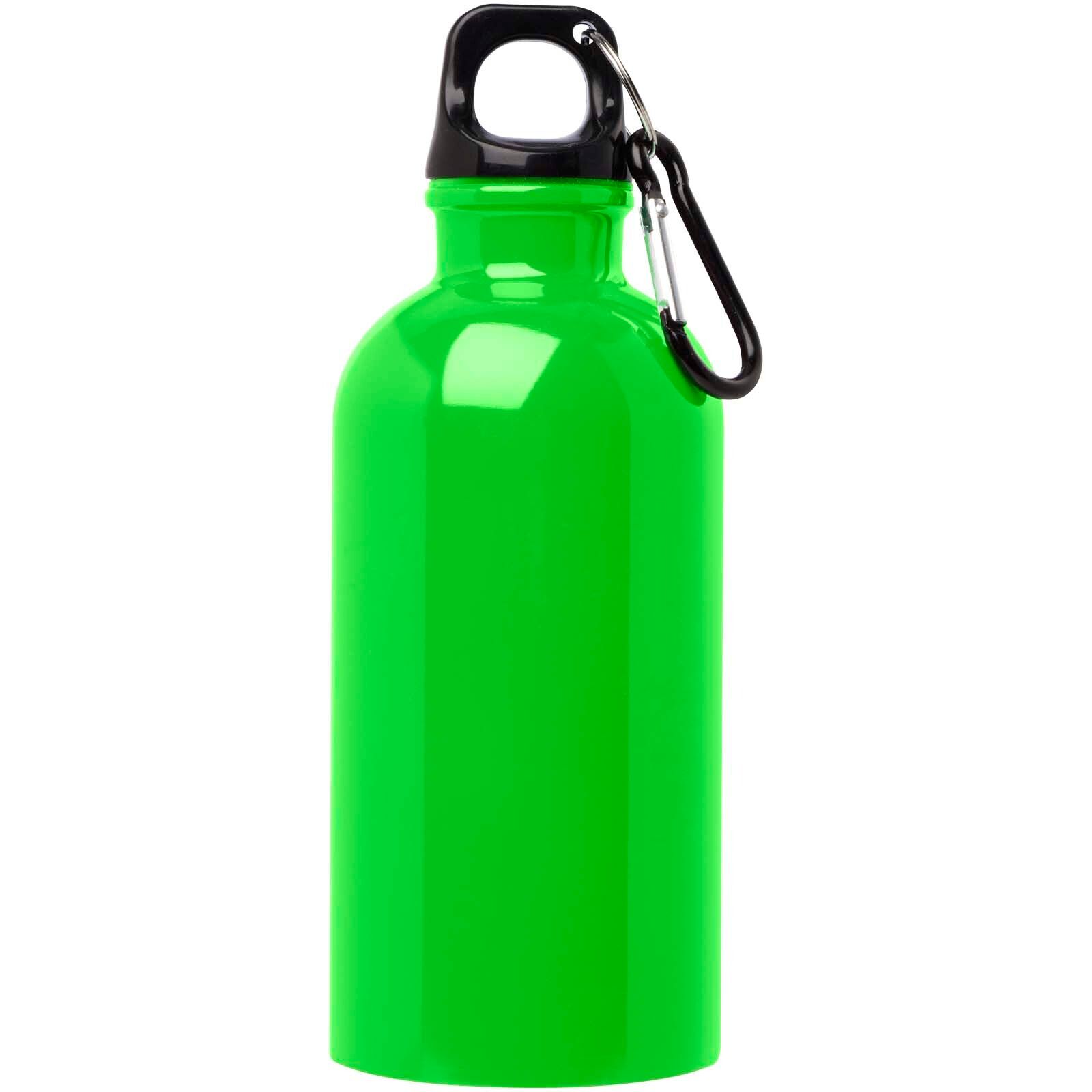 Oregon 400 ml RCS-zertifizierte, einwandige Trinkflasche aus Edelstahl mit Karabinerhaken - apfelgrün-594