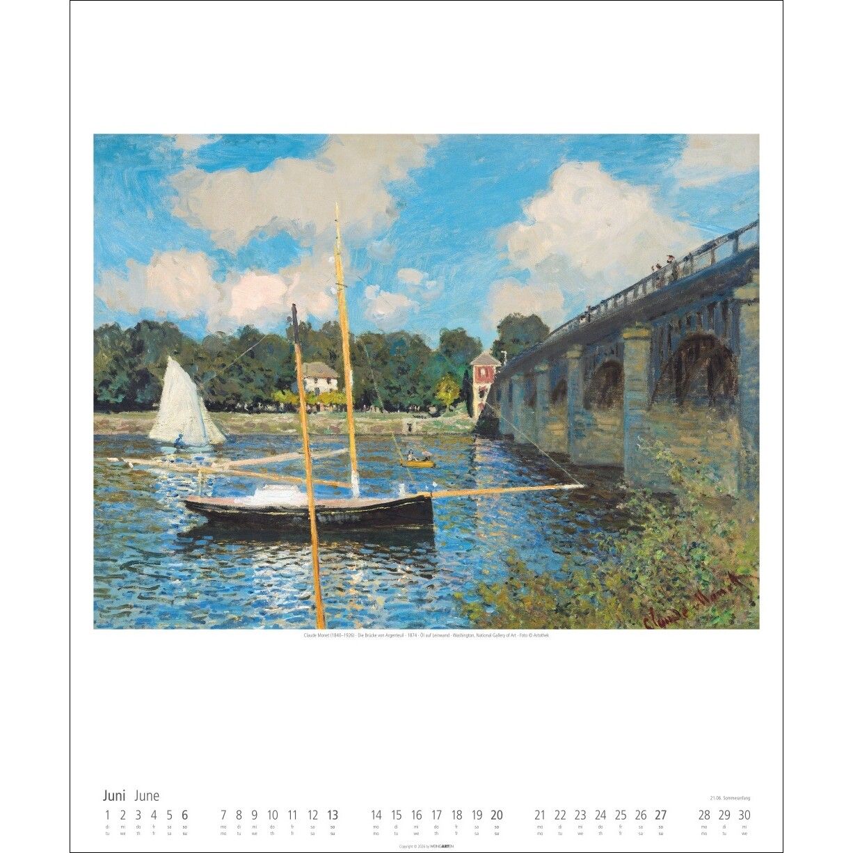 Claude Monet - Kunst & Kultur Kalender-341