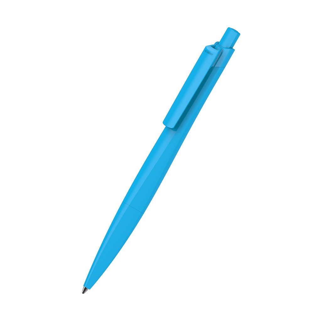 Druckkugelschreiber Shape recycling - cyan-306