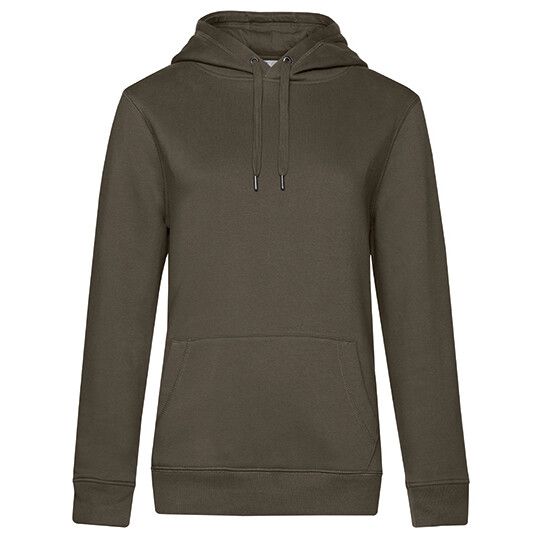QUEEN Hooded Sweat_° für Damen - khaki - L-452