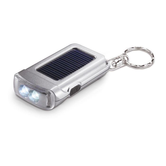 Schlüsselring mit Taschenlampe RINGAL - mattsilber-332