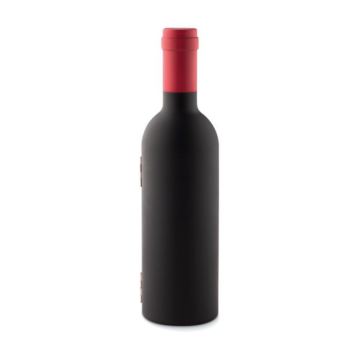 Wein-Set Flasche SETTIE - schwarz-953