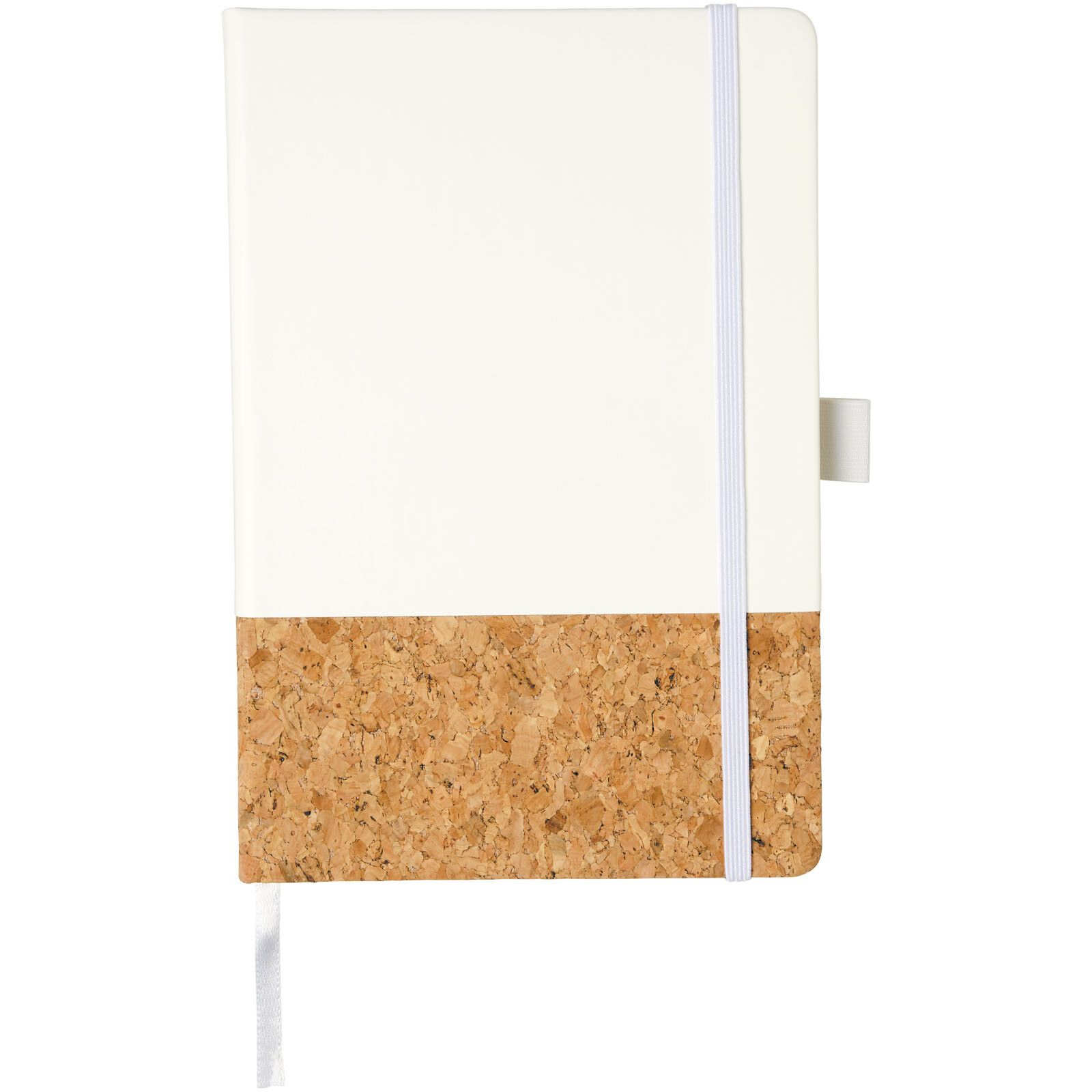 Evora A5 Notizbuch Thermo PU mit Kork - weiss-612